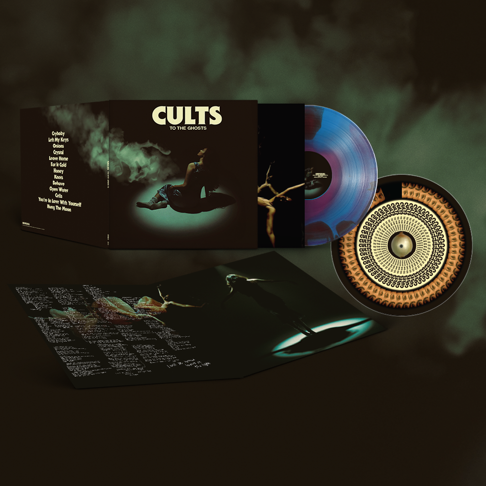 Cults "To the Ghosts" Crystal Blue Vinyl - SIGNED ZOETROPE Slipmat - SPOTIFY FANS FIRST EXCLUSIVE